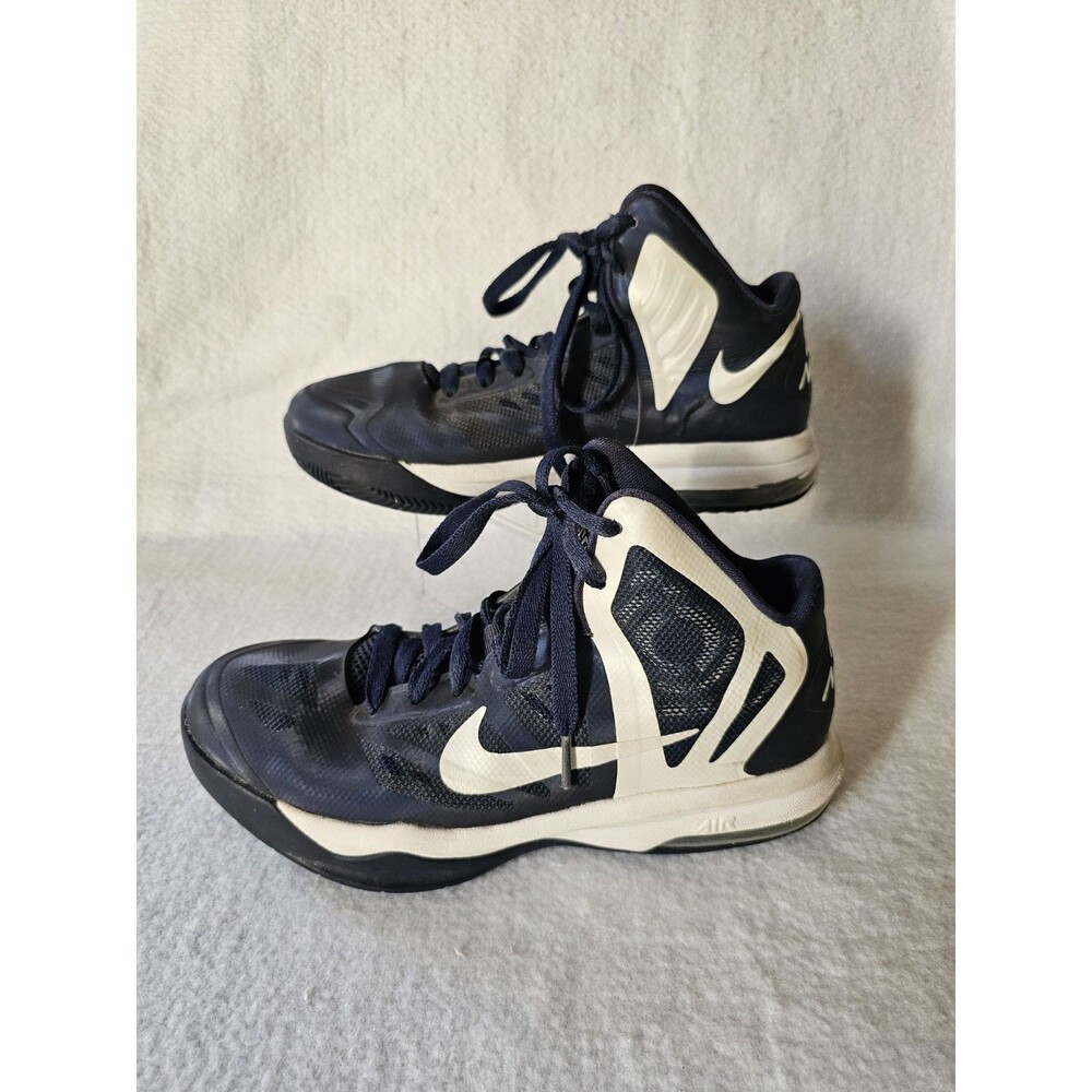 Nike Hyper Aggressor Basketball Shoes Men Size 7 Navy White 524871-401